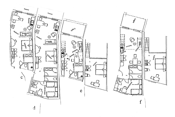 Grundrisse der Ferienwohnungen